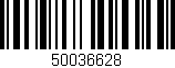 Código de barras (EAN, GTIN, SKU, ISBN): '50036628'