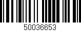 Código de barras (EAN, GTIN, SKU, ISBN): '50036653'