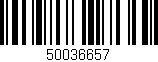 Código de barras (EAN, GTIN, SKU, ISBN): '50036657'
