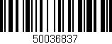 Código de barras (EAN, GTIN, SKU, ISBN): '50036837'