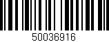 Código de barras (EAN, GTIN, SKU, ISBN): '50036916'