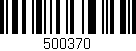 Código de barras (EAN, GTIN, SKU, ISBN): '500370'