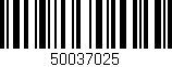 Código de barras (EAN, GTIN, SKU, ISBN): '50037025'