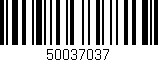 Código de barras (EAN, GTIN, SKU, ISBN): '50037037'