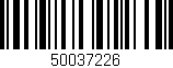 Código de barras (EAN, GTIN, SKU, ISBN): '50037226'