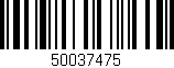 Código de barras (EAN, GTIN, SKU, ISBN): '50037475'