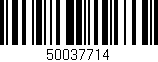 Código de barras (EAN, GTIN, SKU, ISBN): '50037714'