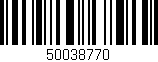 Código de barras (EAN, GTIN, SKU, ISBN): '50038770'