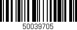Código de barras (EAN, GTIN, SKU, ISBN): '50039705'