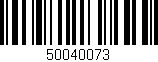Código de barras (EAN, GTIN, SKU, ISBN): '50040073'