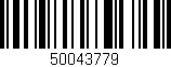 Código de barras (EAN, GTIN, SKU, ISBN): '50043779'