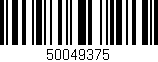 Código de barras (EAN, GTIN, SKU, ISBN): '50049375'