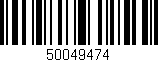 Código de barras (EAN, GTIN, SKU, ISBN): '50049474'