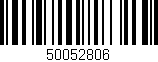 Código de barras (EAN, GTIN, SKU, ISBN): '50052806'