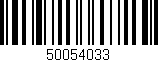 Código de barras (EAN, GTIN, SKU, ISBN): '50054033'