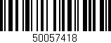 Código de barras (EAN, GTIN, SKU, ISBN): '50057418'
