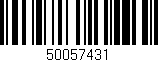 Código de barras (EAN, GTIN, SKU, ISBN): '50057431'