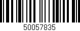 Código de barras (EAN, GTIN, SKU, ISBN): '50057835'