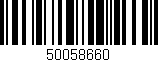 Código de barras (EAN, GTIN, SKU, ISBN): '50058660'