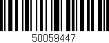 Código de barras (EAN, GTIN, SKU, ISBN): '50059447'