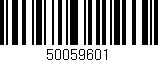 Código de barras (EAN, GTIN, SKU, ISBN): '50059601'