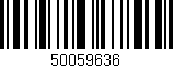 Código de barras (EAN, GTIN, SKU, ISBN): '50059636'