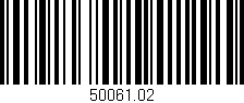 Código de barras (EAN, GTIN, SKU, ISBN): '50061.02'