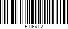 Código de barras (EAN, GTIN, SKU, ISBN): '50064.02'