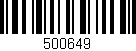 Código de barras (EAN, GTIN, SKU, ISBN): '500649'