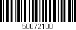 Código de barras (EAN, GTIN, SKU, ISBN): '50072100'