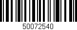 Código de barras (EAN, GTIN, SKU, ISBN): '50072540'