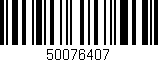 Código de barras (EAN, GTIN, SKU, ISBN): '50076407'