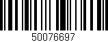 Código de barras (EAN, GTIN, SKU, ISBN): '50076697'
