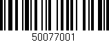 Código de barras (EAN, GTIN, SKU, ISBN): '50077001'