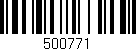 Código de barras (EAN, GTIN, SKU, ISBN): '500771'