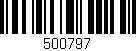Código de barras (EAN, GTIN, SKU, ISBN): '500797'