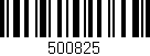 Código de barras (EAN, GTIN, SKU, ISBN): '500825'