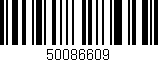 Código de barras (EAN, GTIN, SKU, ISBN): '50086609'