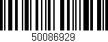 Código de barras (EAN, GTIN, SKU, ISBN): '50086929'