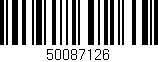 Código de barras (EAN, GTIN, SKU, ISBN): '50087126'