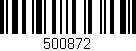 Código de barras (EAN, GTIN, SKU, ISBN): '500872'