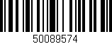 Código de barras (EAN, GTIN, SKU, ISBN): '50089574'