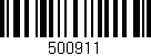 Código de barras (EAN, GTIN, SKU, ISBN): '500911'
