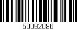 Código de barras (EAN, GTIN, SKU, ISBN): '50092086'