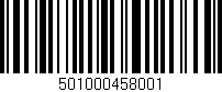 Código de barras (EAN, GTIN, SKU, ISBN): '501000458001'