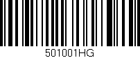 Código de barras (EAN, GTIN, SKU, ISBN): '501001HG'