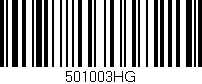 Código de barras (EAN, GTIN, SKU, ISBN): '501003HG'