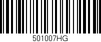 Código de barras (EAN, GTIN, SKU, ISBN): '501007HG'