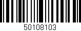 Código de barras (EAN, GTIN, SKU, ISBN): '50108103'