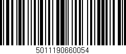 Código de barras (EAN, GTIN, SKU, ISBN): '5011190660054'